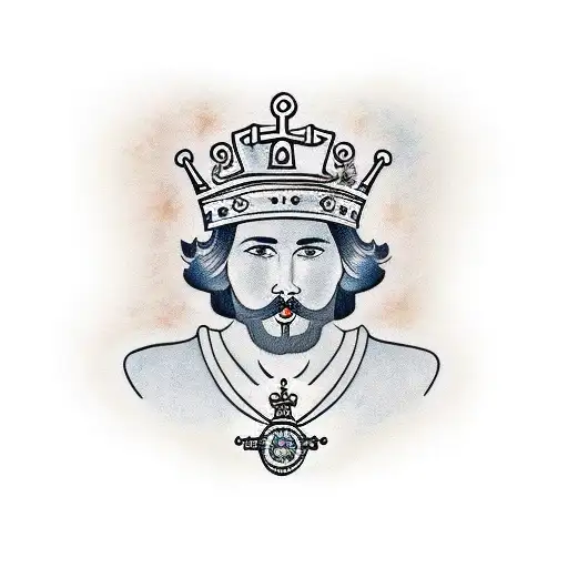 A Brunette Spanish Queen With A Stella Star And Arthur's King's Crown