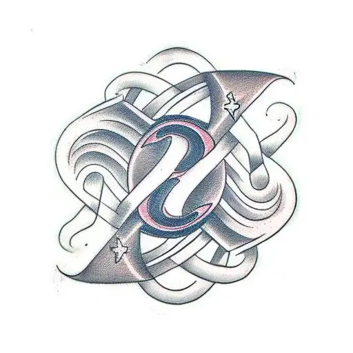 Infinity Symbol With Dates And Initials