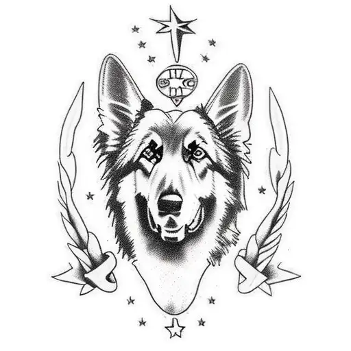 Long Haired German Shepherd