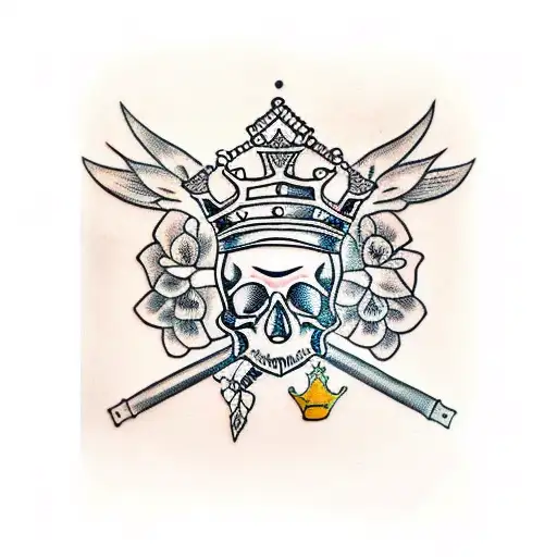 Woman Skull With Crown