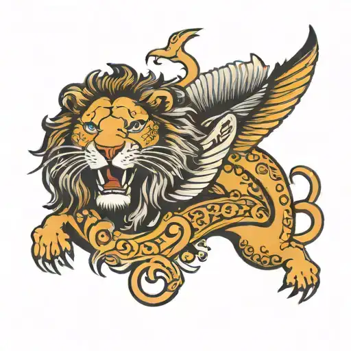 Poisson Et Lion Surrounded