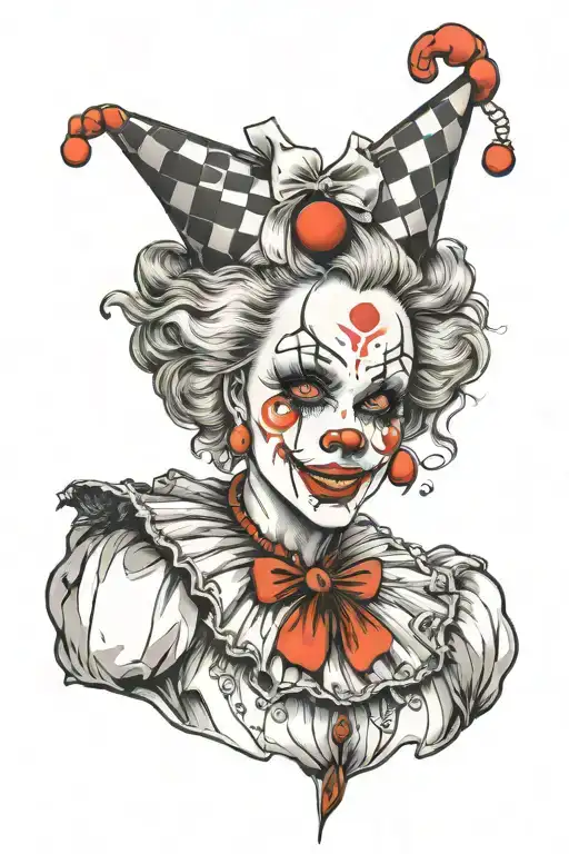 Gothic Clown Woman