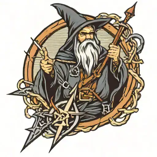 Dark Wizard And Barbwire