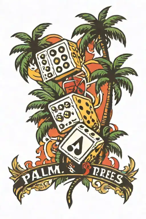 Palm Trees And Dice