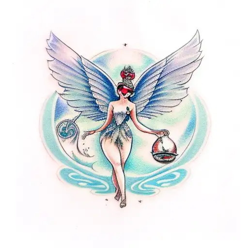 A Mystical Fairy With Wings Made Of Swirling Sand And Dust