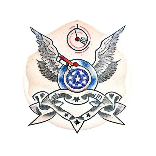 Shooting Range Target With An Eagle Eye In The Center