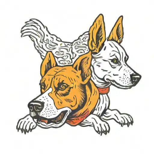 A Dog With Three Heads And A Body