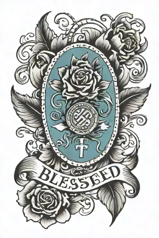 Blessed Written Times New Roman