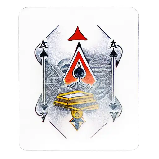 Ace Of Diamonds Playing Card With A Treasure Chest As The Center Logo
