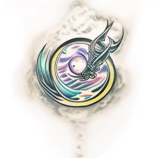 A Dark Fantasy Book Morphing Into A Black Hole