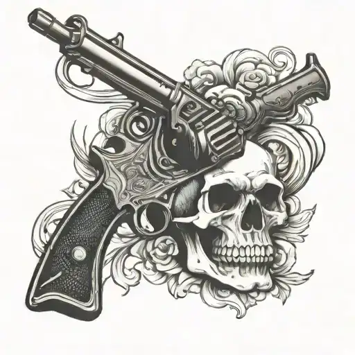 Skull And Gun