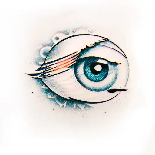 Imposing Eye Wing On Each Side