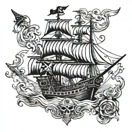 Raiders Pirate Ship Sailing