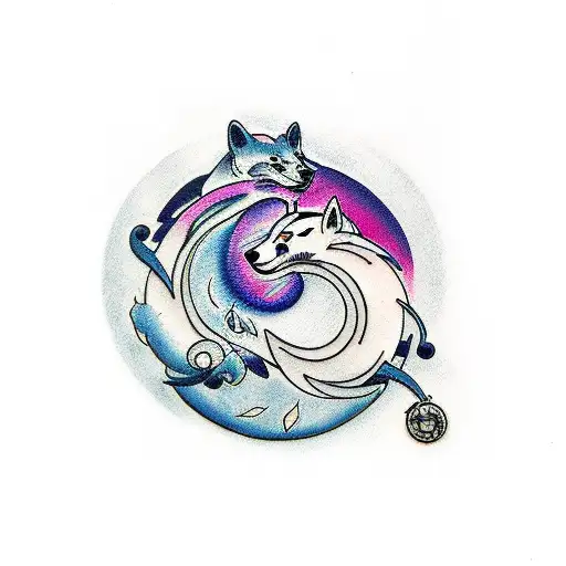 A Past And Future Based Ying And Yang Wolf