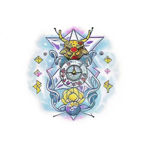 Zodiac Symbols Composed Of Intricate Crystal Formations