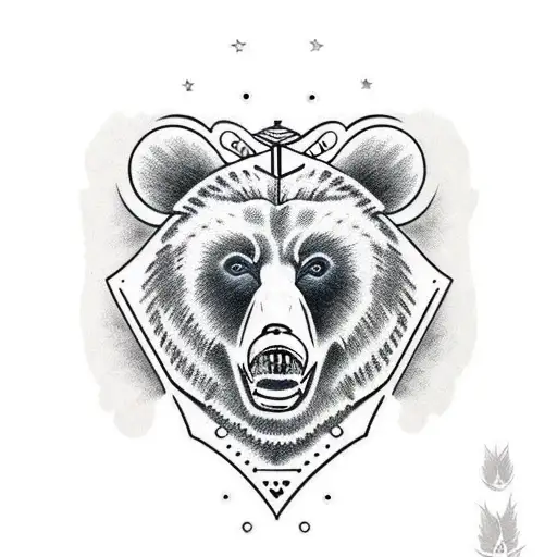 Bear Black And Grey