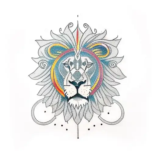 Tree Of Life With Lion And Soldier