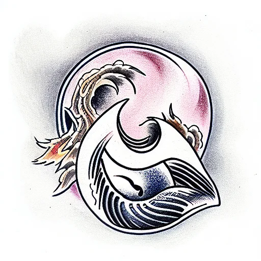 Wave And Mountain Ying Yang