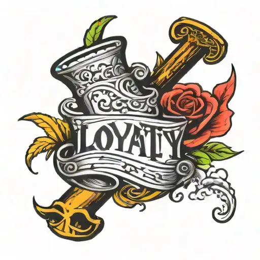 The Word 'Loyalty' Written In Graffiti Style