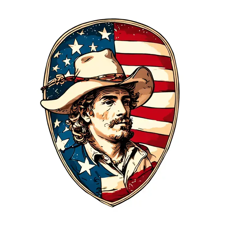 Country With Stars And Stripes