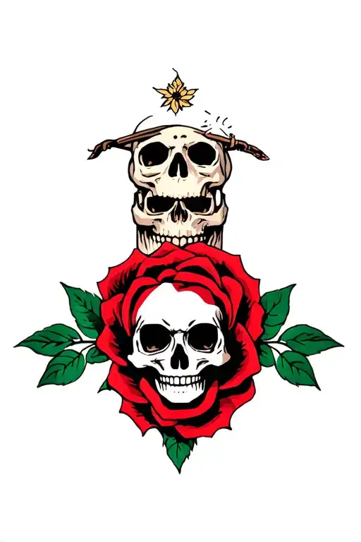 1997 With A Skull And A Red Rose