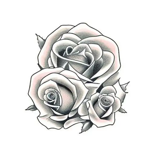 March 4 2006 In Roman Numerals With Roses At Both End