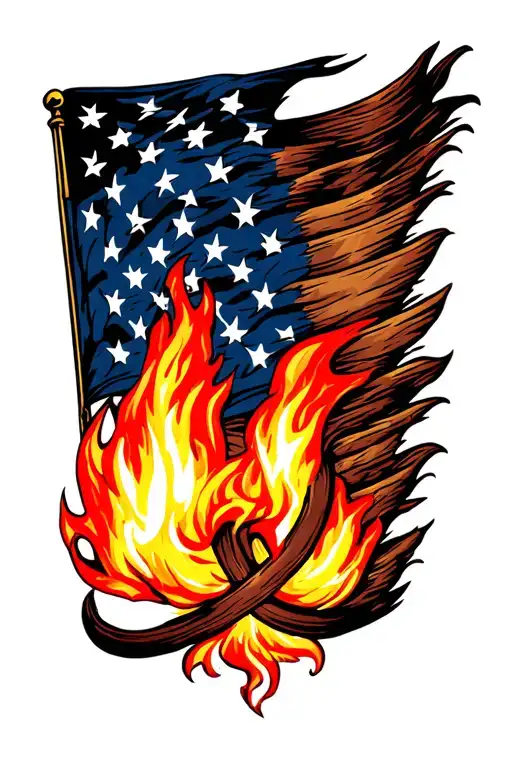 Fire Flag Intertwined