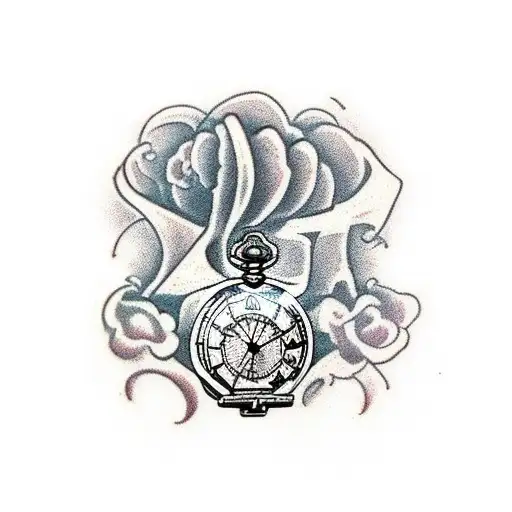 Pocket Watch With A Dagger