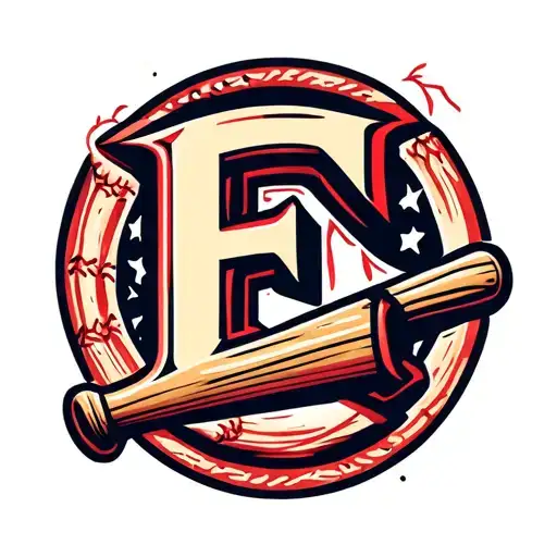 Letter E Baseball Bat