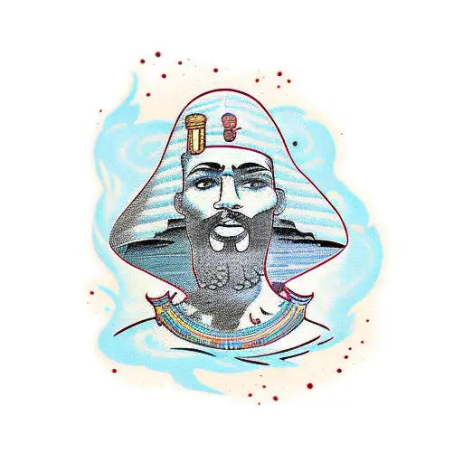 Man With A Litham Masking His Head In The Desert Egyptian Style