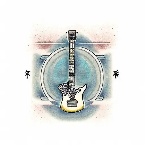 Guitar With The Word Koro In The Strings