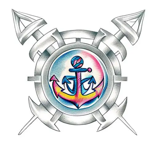 Soccer Ball And Anchor