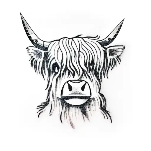 Highland Cow With Gun