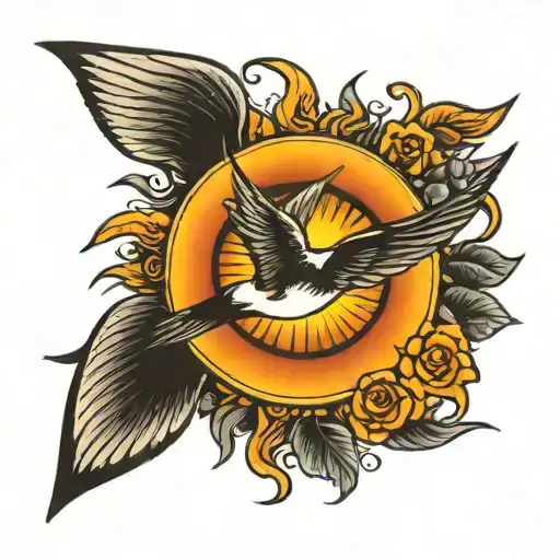 Swallow And Sun Rising