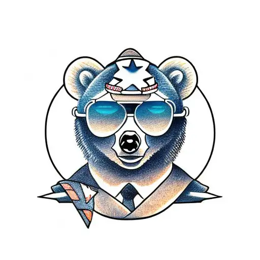 Rad Bear Wearing Sunglasses