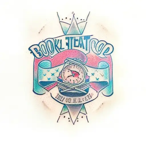 Book With Floating Letters