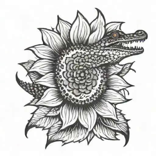 Crocodile Sunflower