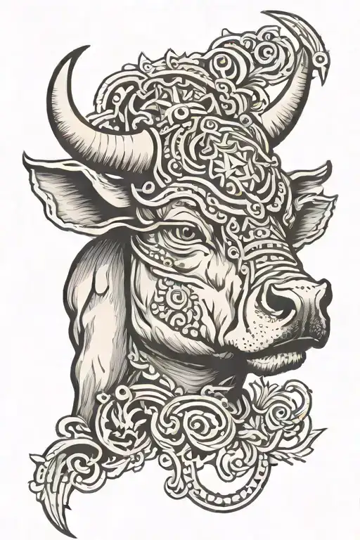 Bull With 3Rd Eye