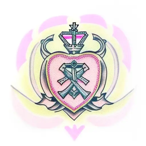 Claddagh With Pink Breast Cancer Ribbon