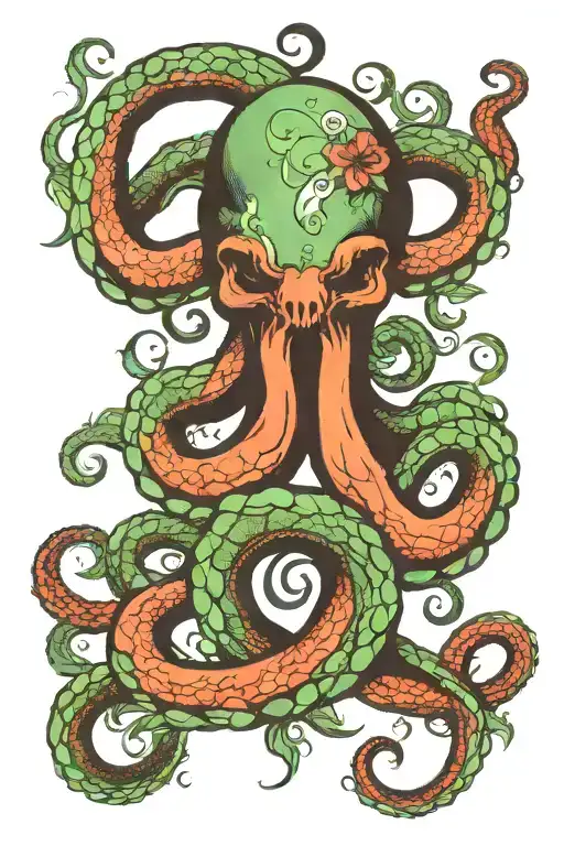 Kraken Around A Rose