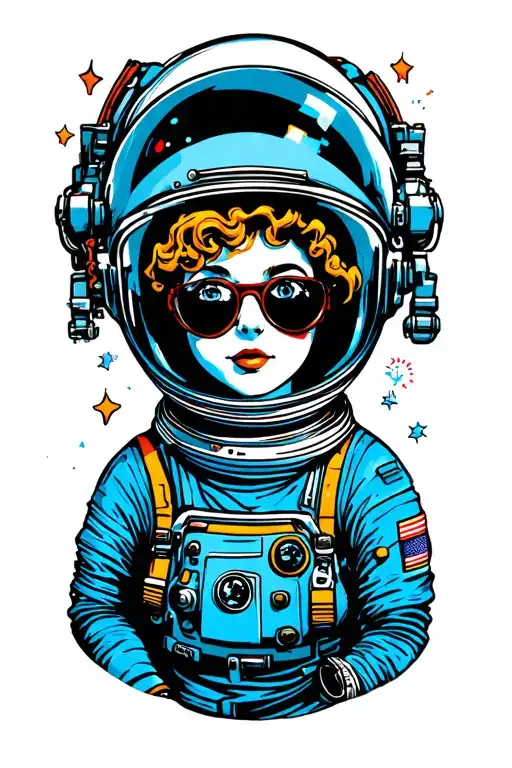 Ms Frizzle As An Astronaut In A Helmet