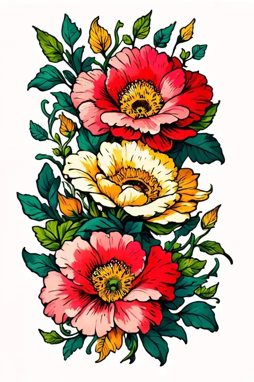 Flowers And Vines Wrapping