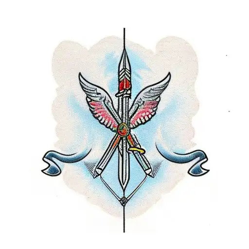 Bow And Arrow With Name