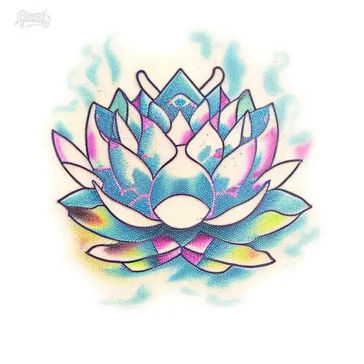 Lotus With Riding Horse