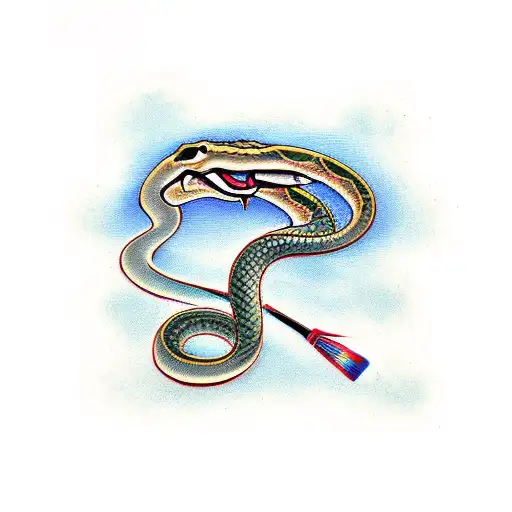 Snake With Brush