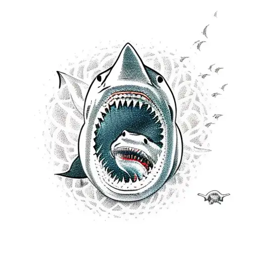 Shark Eats Pacifism In The Ocean