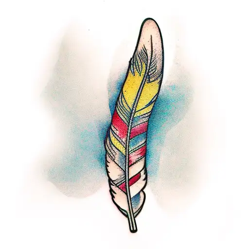 Long Bird Feather