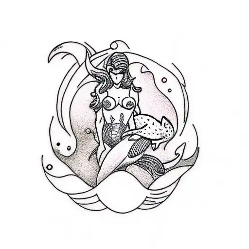 Mermaid Ninja Breastfeeding