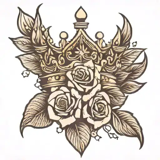 Crown And Roses