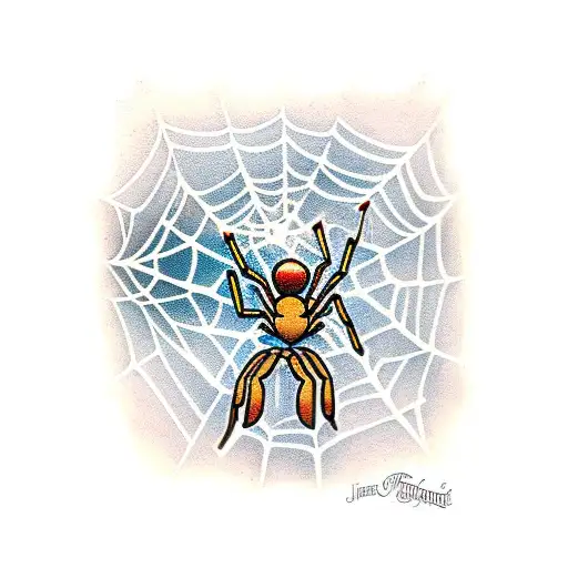 Small Spider Climbing Web String